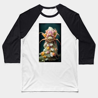 Floral Crab Spider Baseball T-Shirt